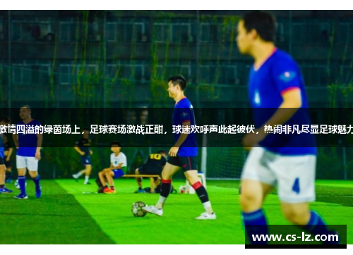激情四溢的绿茵场上，足球赛场激战正酣，球迷欢呼声此起彼伏，热闹非凡尽显足球魅力